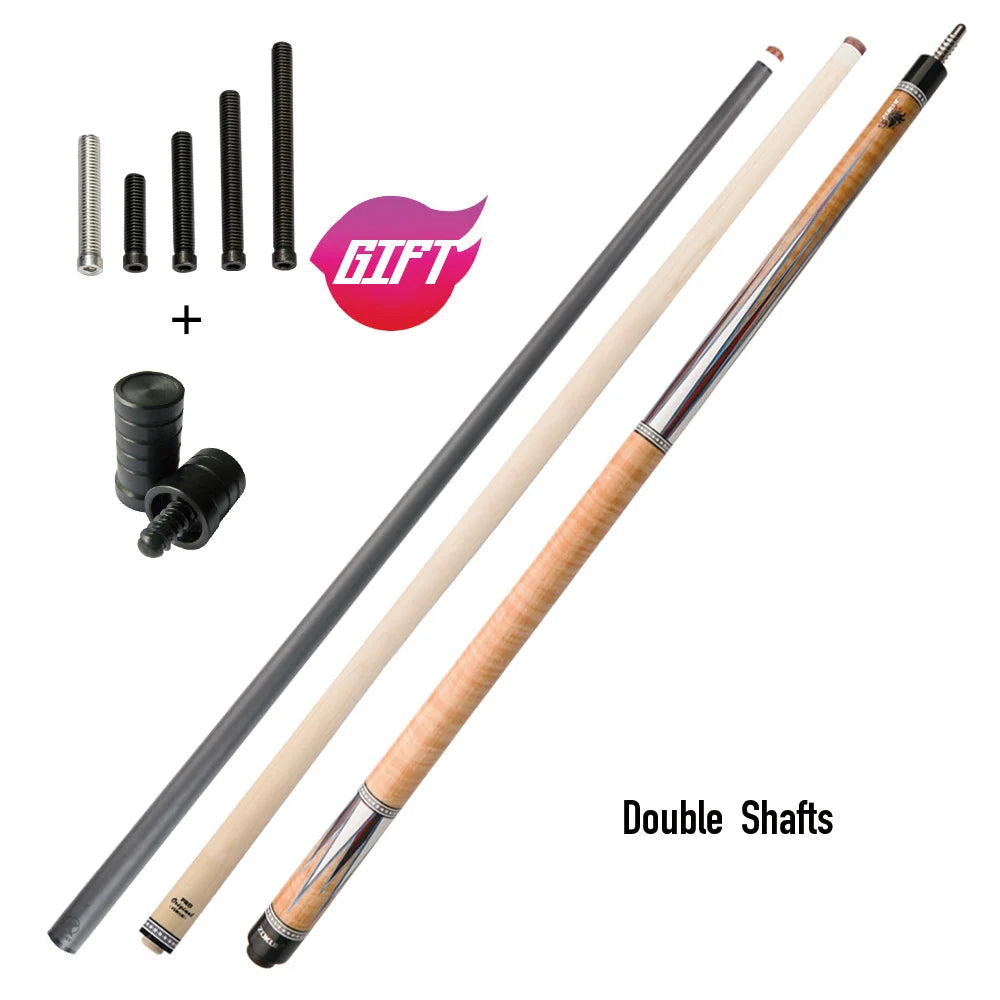 ZOKUE KONLLEN Carom Cues 12mm Tip Technology 3 Cushion Game Cues Carbon Fiber Maple Shaft Professional Libre Billiard Cue Sticks