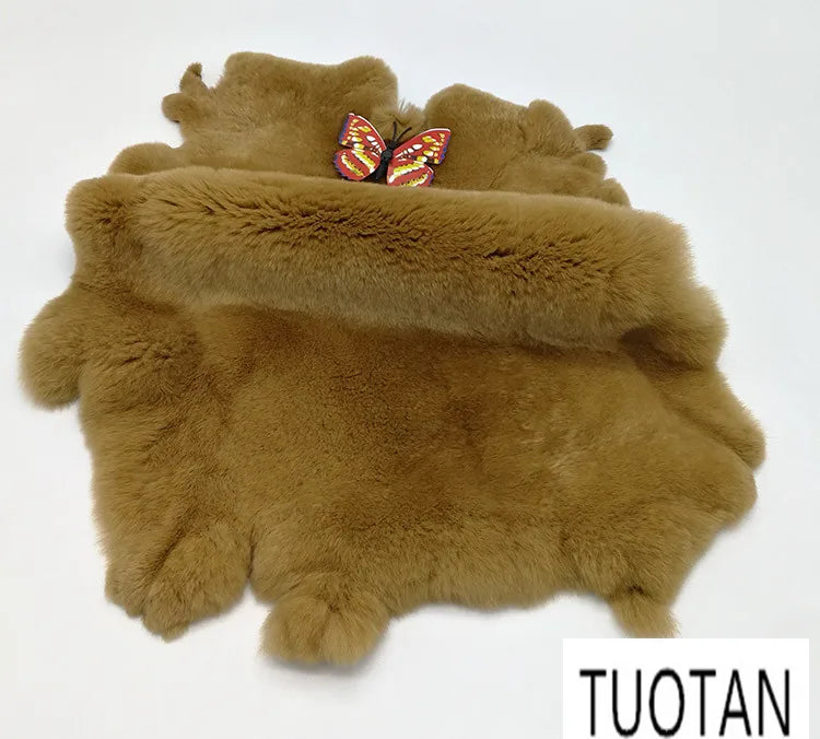 40cm X 24cm High-Quality Rex Rabbit Fur, Rex Rabbit Fur Scarf, Fur Collar, Hand Covered Pocket, Cuffs, Vamp, Kneepad Doll Making