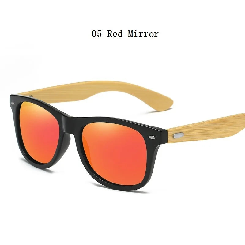 High-Quality Bamboo Wood Sunglasses Man Woman Classic Vintage Wooden Driving Male Sunglass Luxury Brand Designer Sun Glasses