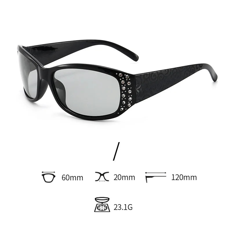 DANKEYISI Women Polarized Sunglasses Female Rhinestone Sunglasses Driving Travel Outdoor Eyewear UV400 Sun Glasses Lady