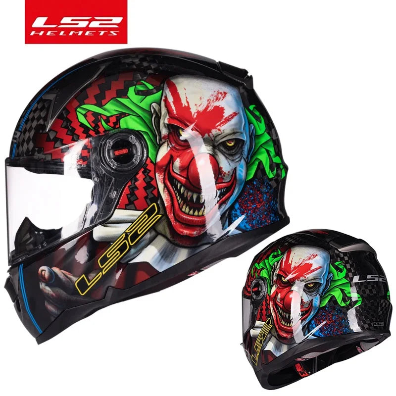 Original LS2 FF396 Carbon Fiber Motorcycle Helmet LS2 CT2 Full Face Helmets Casco Casque Moto No Pump