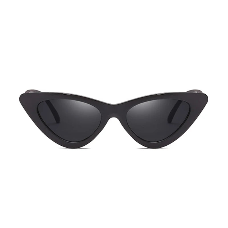Sexy Cat Eye Sunglasses Woman Brand Designer Mirror Black Triangle Sun Glasses Female Lens Shades for Ladies Eyewear UV400