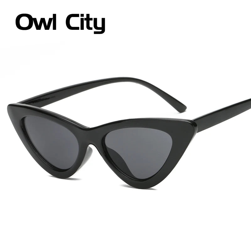 Owl City Vintage Women Sunglasses Cat Eye Eyewear Brand Designer Retro Sunglass Female Oculos De Sol UV400 Sun Glasses