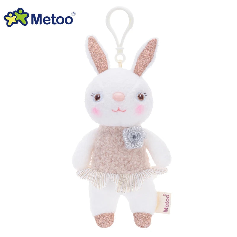 Metoo Doll Stuffed Toys Plush Animals Soft Baby Kids Toys for Girls Boys Kawaii Mini Angela Rabbit Pendant Keychain