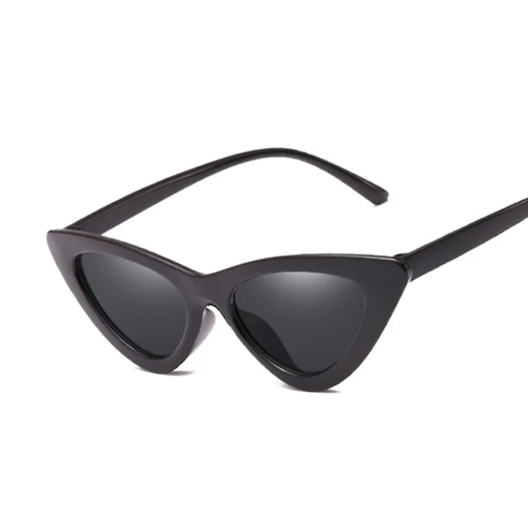 Sexy Cat Eye Sunglasses Woman Brand Designer Mirror Black Triangle Sun Glasses Female Lens Shades for Ladies Eyewear UV400