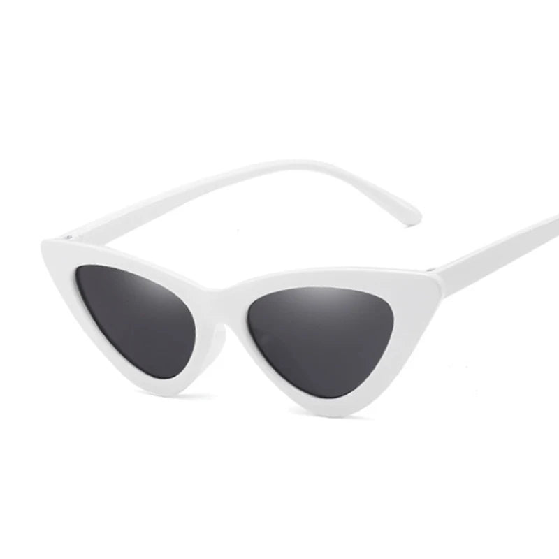 Sexy Cat Eye Sunglasses Woman Brand Designer Mirror Black Triangle Sun Glasses Female Lens Shades for Ladies Eyewear UV400