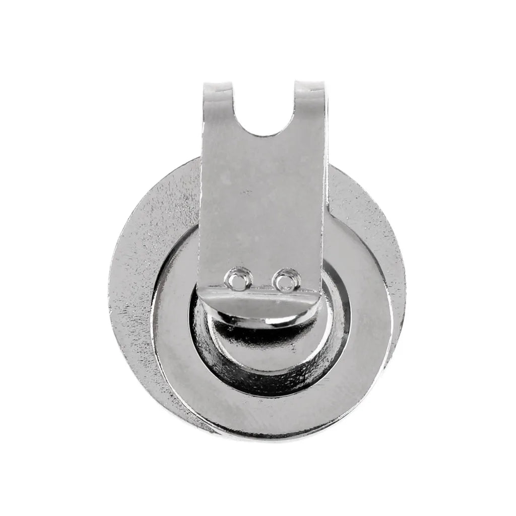 1Pcs Sturdy Smile Face Magnetic Alloy Hat Clip Golf Ball Mark Fit for Golf Cap Visor Outdoor Golf Accessories Golf Marker