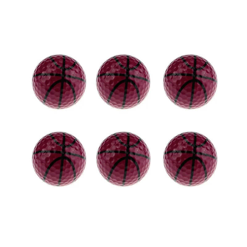 CRESTGOLF 6pcs Per Pack Novelty Sports Practice Golf Balls Ballen Two Layer Golf Pelotas Assorted Golf Ball Driving Range Ball
