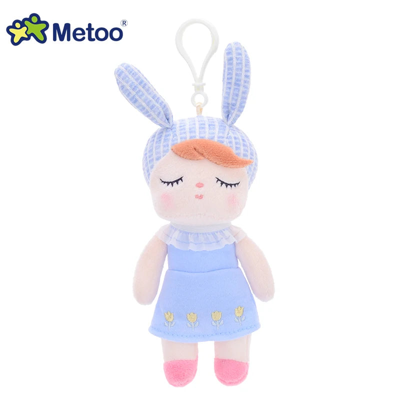 Metoo Doll Stuffed Toys Plush Animals Soft Baby Kids Toys for Girls Boys Kawaii Mini Angela Rabbit Pendant Keychain