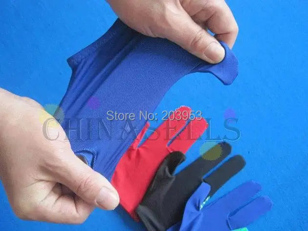 Elasticity Snooker Pool Billiards Cue Gloves Billiard Three Finger Glove 8 Balls 9balls Gloves