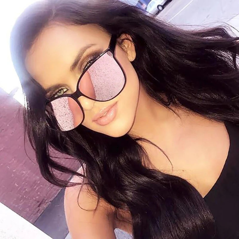 Stylish Cat Eye Sunglasses Woman Color Luxury Popular Sunglasses Men Woman Twin Beam Oversized Sun Glasses Oculos De Sol UV400