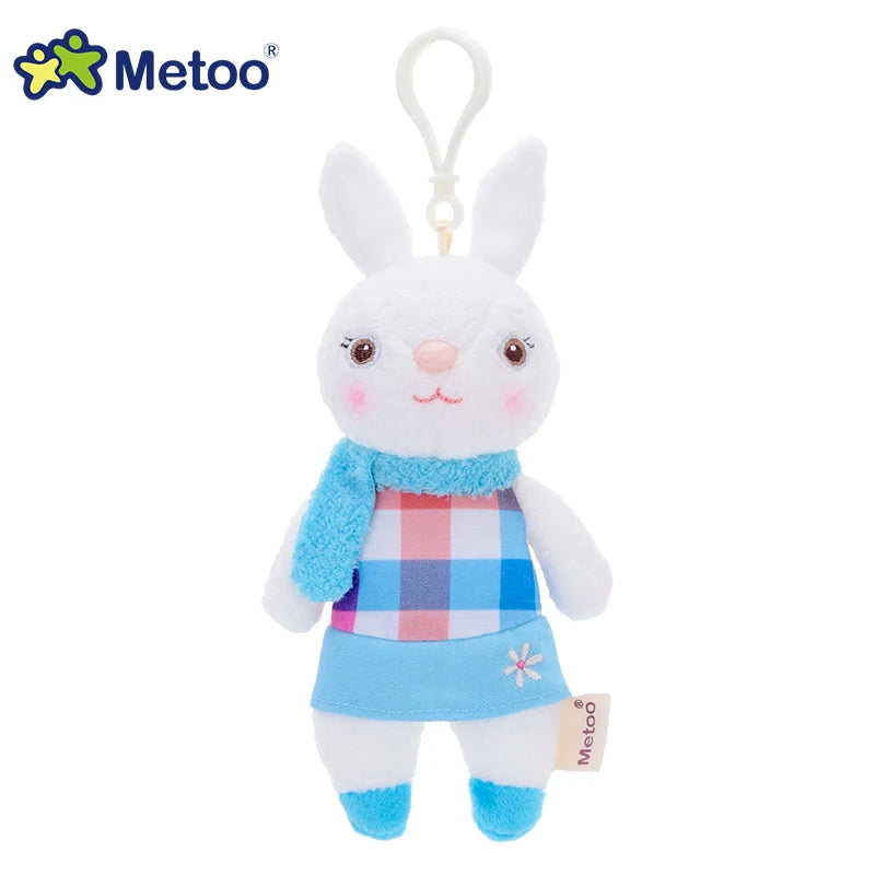 Metoo Doll Stuffed Toys Plush Animals Soft Baby Kids Toys for Girls Boys Kawaii Mini Angela Rabbit Pendant Keychain