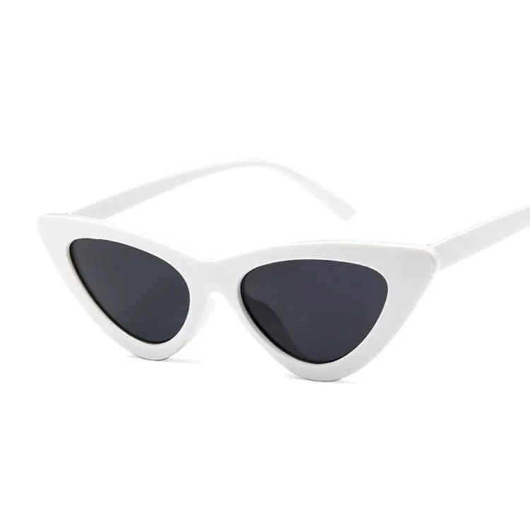 Cat Eye Woman Sunglasses Fashion Luxury Brand Designer Lady Female Mirror Points Sun Glasses for Woman Oculos De Sol Black