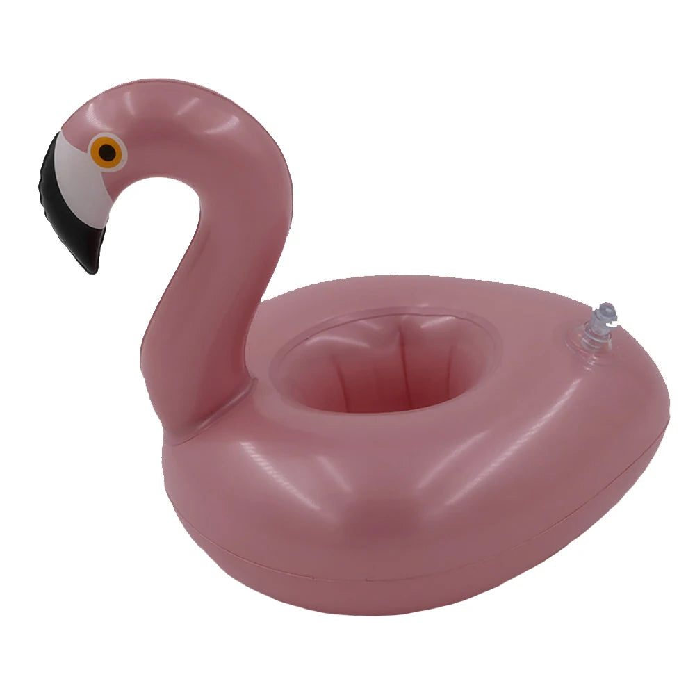 Inflatable Swimming Cup Holder Unicorn Flamingo Drink Holder Swimming Pool Float Bathing Pool Toy Party Decoration Bar Coasters