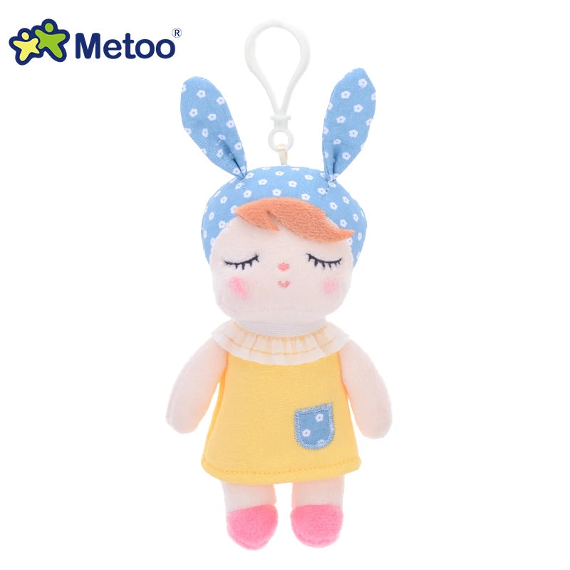 Metoo Doll Stuffed Toys Plush Animals Soft Baby Kids Toys for Girls Boys Kawaii Mini Angela Rabbit Pendant Keychain