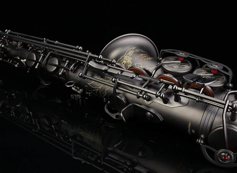 High Quality Saxophone Alto Sax 54 Professional E-Flat Alto Saxophone Musical Instruments Black Nickel
