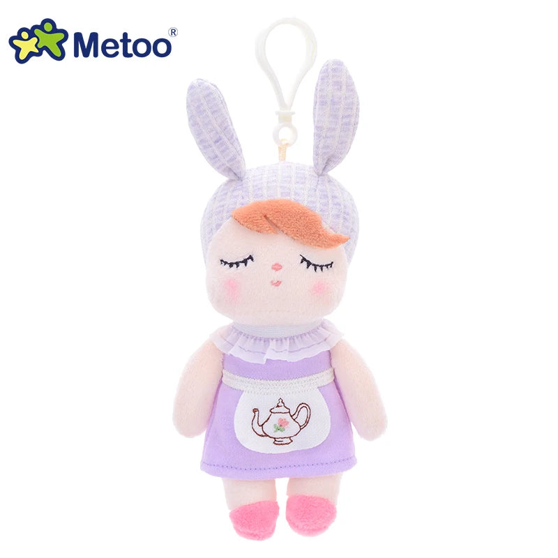 Metoo Doll Stuffed Toys Plush Animals Soft Baby Kids Toys for Girls Boys Kawaii Mini Angela Rabbit Pendant Keychain