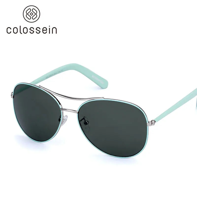 COLOSSEIN Luxury Vintage Sunglasses Women Glasses Ultralight Driving Pilot Sunglasses Men Gold Frame UV400 Eyewear