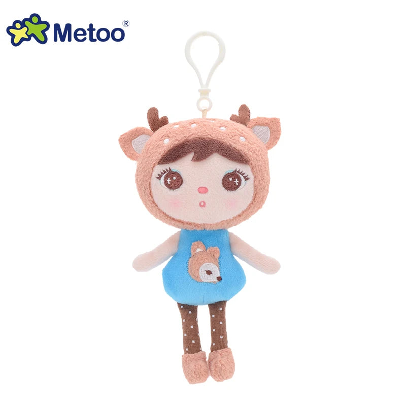 Metoo Doll Stuffed Toys Plush Animals Soft Baby Kids Toys for Girls Boys Kawaii Mini Angela Rabbit Pendant Keychain