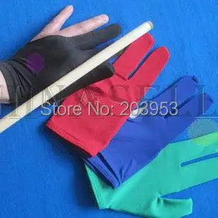 Elasticity Snooker Pool Billiards Cue Gloves Billiard Three Finger Glove 8 Balls 9balls Gloves