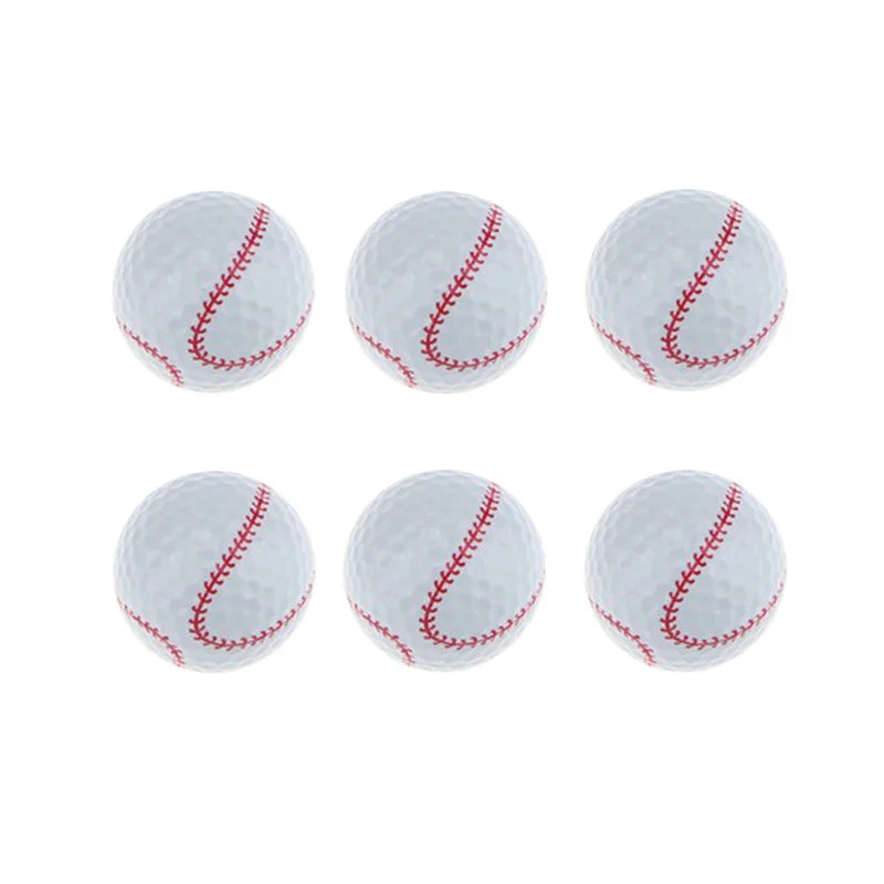 CRESTGOLF 6pcs Per Pack Novelty Sports Practice Golf Balls Ballen Two Layer Golf Pelotas Assorted Golf Ball Driving Range Ball