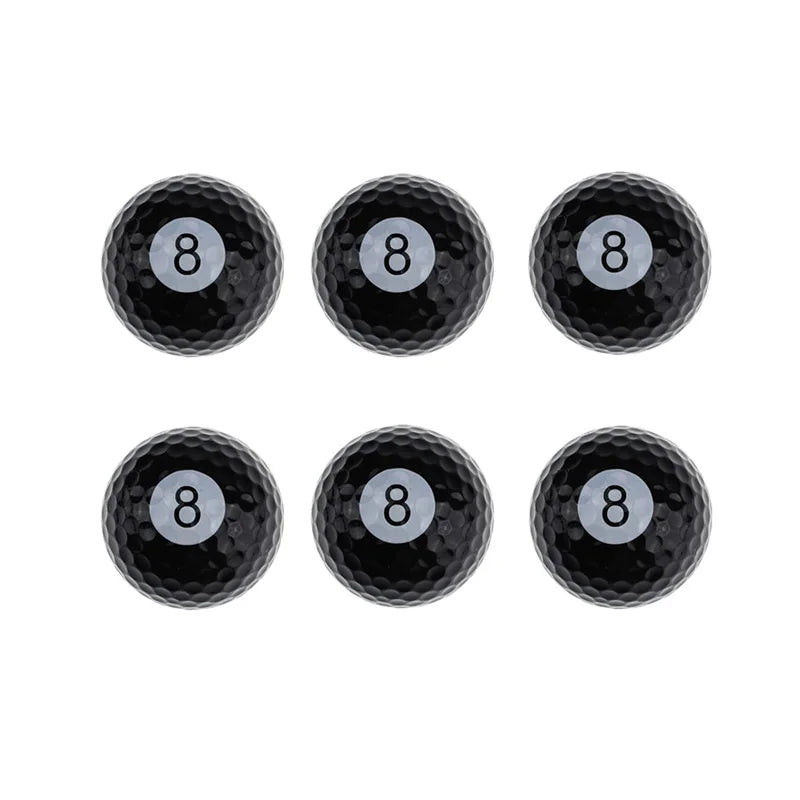 CRESTGOLF 6pcs Per Pack Novelty Sports Practice Golf Balls Ballen Two Layer Golf Pelotas Assorted Golf Ball Driving Range Ball