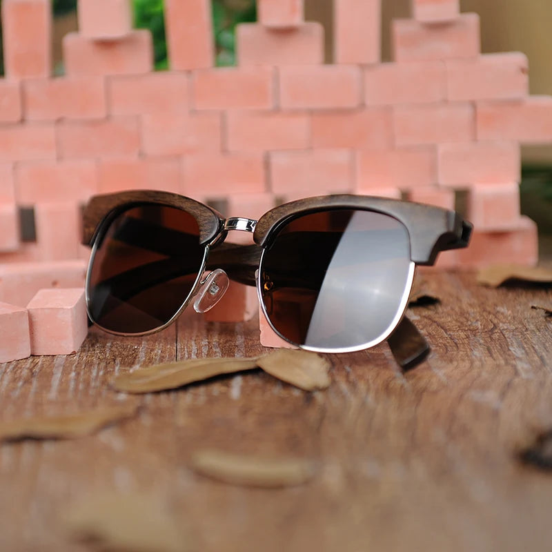 BOBO BIRD Men's Watch Sunglasses Set Wooden Timepieces Japan Movement Quartz Watches Men Great Custom Gift Reloj Hombre