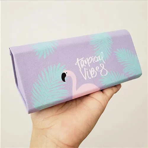 Mimiyou Top-Grade PU Spectacle Cases for Eyeglasses Fashion Folding Sunglasses Box Bag Portable Triangle Eyewear Protector