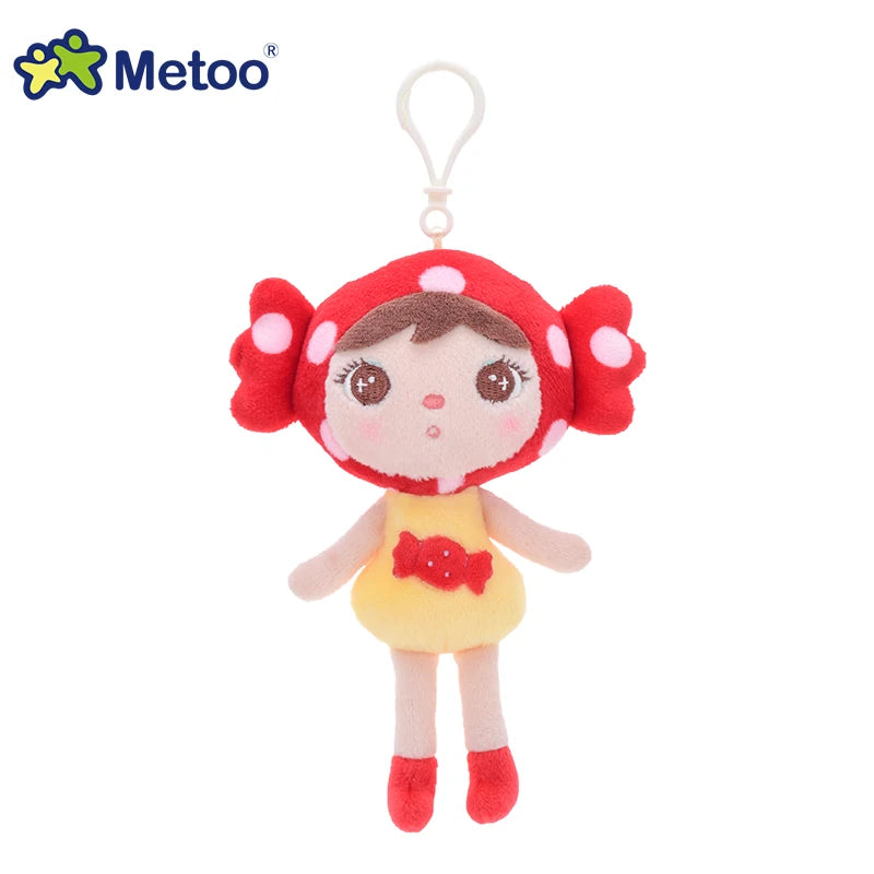 Metoo Doll Stuffed Toys Plush Animals Soft Baby Kids Toys for Girls Boys Kawaii Mini Angela Rabbit Pendant Keychain