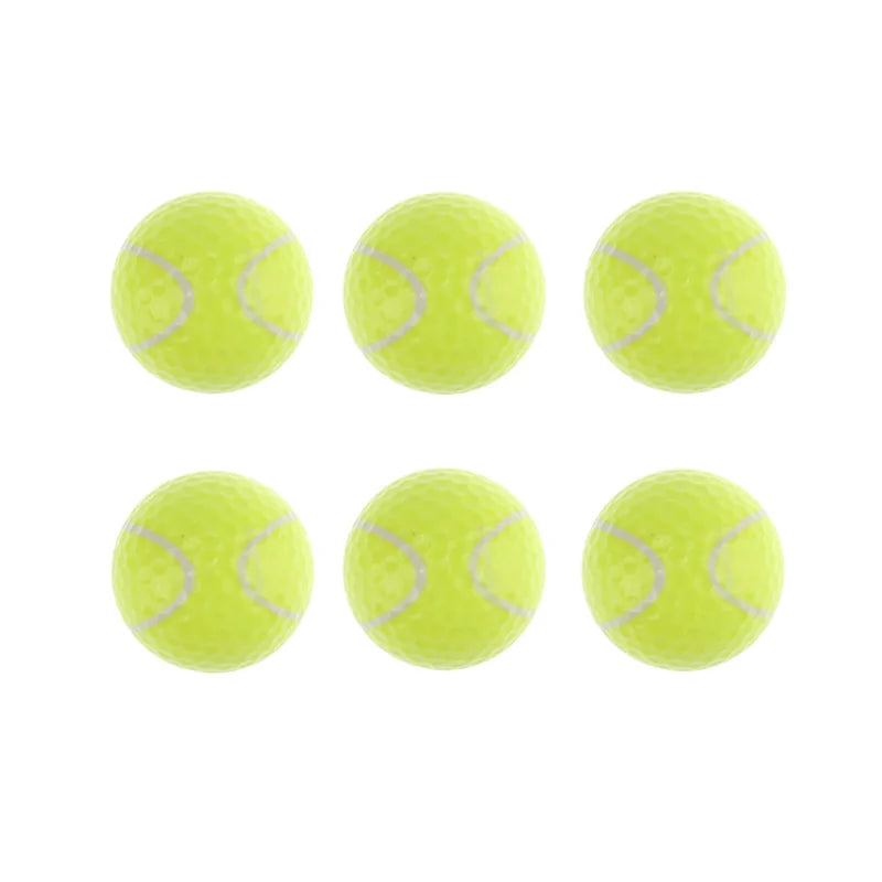 CRESTGOLF 6pcs Per Pack Novelty Sports Practice Golf Balls Ballen Two Layer Golf Pelotas Assorted Golf Ball Driving Range Ball