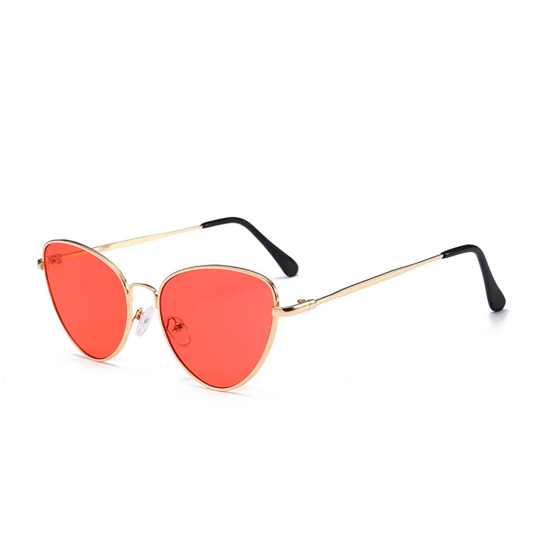 Sexy Small Vintage Cat Eye Sunglasses Woman Vintage Red Black Sun Glasses Female Ladies Cateyes Sunglass 2018 Retro Glasses
