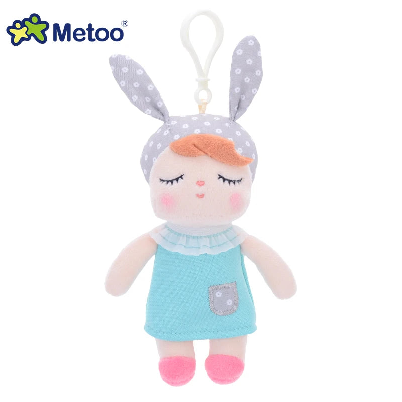 Metoo Doll Stuffed Toys Plush Animals Soft Baby Kids Toys for Girls Boys Kawaii Mini Angela Rabbit Pendant Keychain