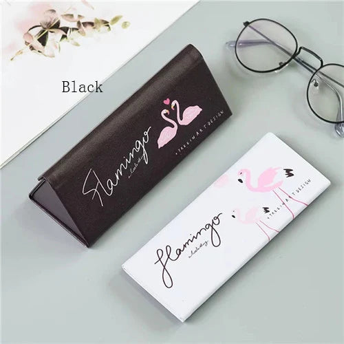 Mimiyou Top-Grade PU Spectacle Cases for Eyeglasses Fashion Folding Sunglasses Box Bag Portable Triangle Eyewear Protector
