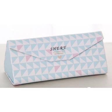 Mimiyou Top-Grade PU Spectacle Cases for Eyeglasses Fashion Folding Sunglasses Box Bag Portable Triangle Eyewear Protector