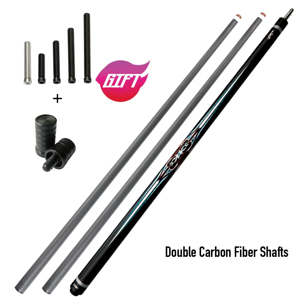 ZOKUE KONLLEN Carom Cues 12mm Tip Technology 3 Cushion Game Cues Carbon Fiber Maple Shaft Professional Libre Billiard Cue Sticks