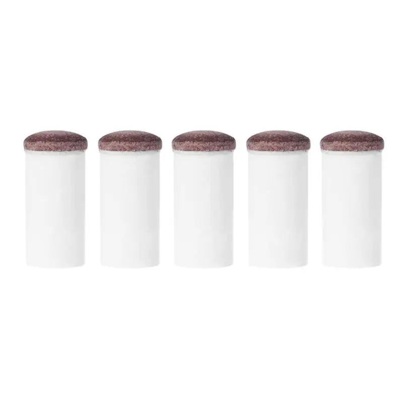 5Pcs Slip-On Pool Cue Tips Plastic Snooker Cue Ferrule Billiard Accessories for Billiards Fans Entertainment