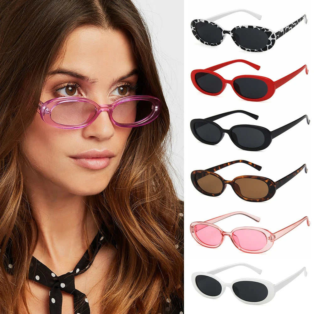 Women Okulary Small Frame Sunglasses Cat Eye Sunglasses UV400 Sun Shades Glasses Street Eyewear Fashion Sunglasses Oculos Gafa