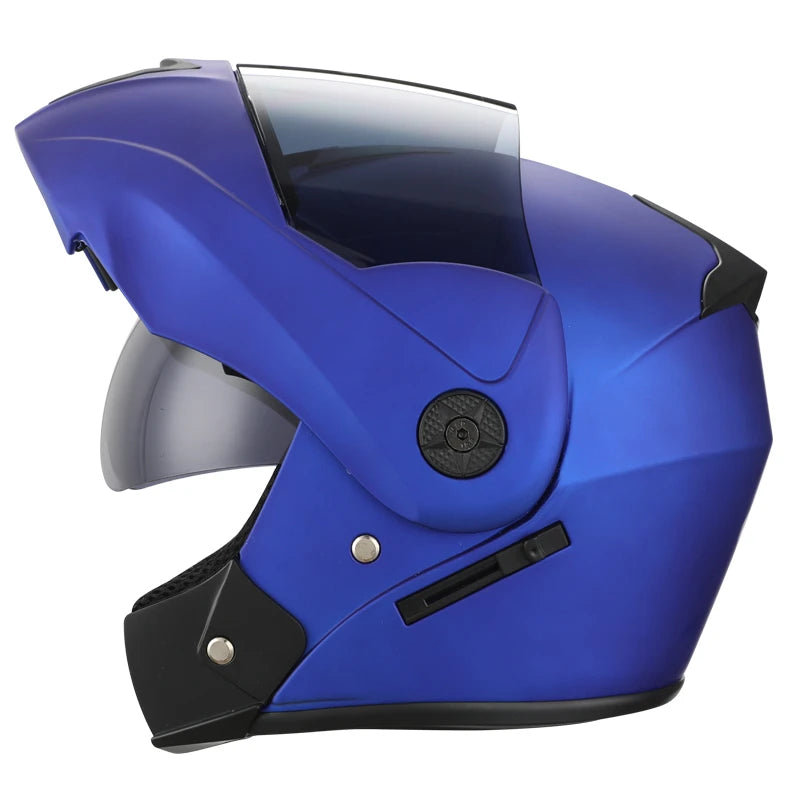 2 Gifts Unisex Racing Motorcycle Helmets Modular Dual Lens Motocross Helmet Full Face Safe Helmet Flip Up Cascos Para Moto Kask