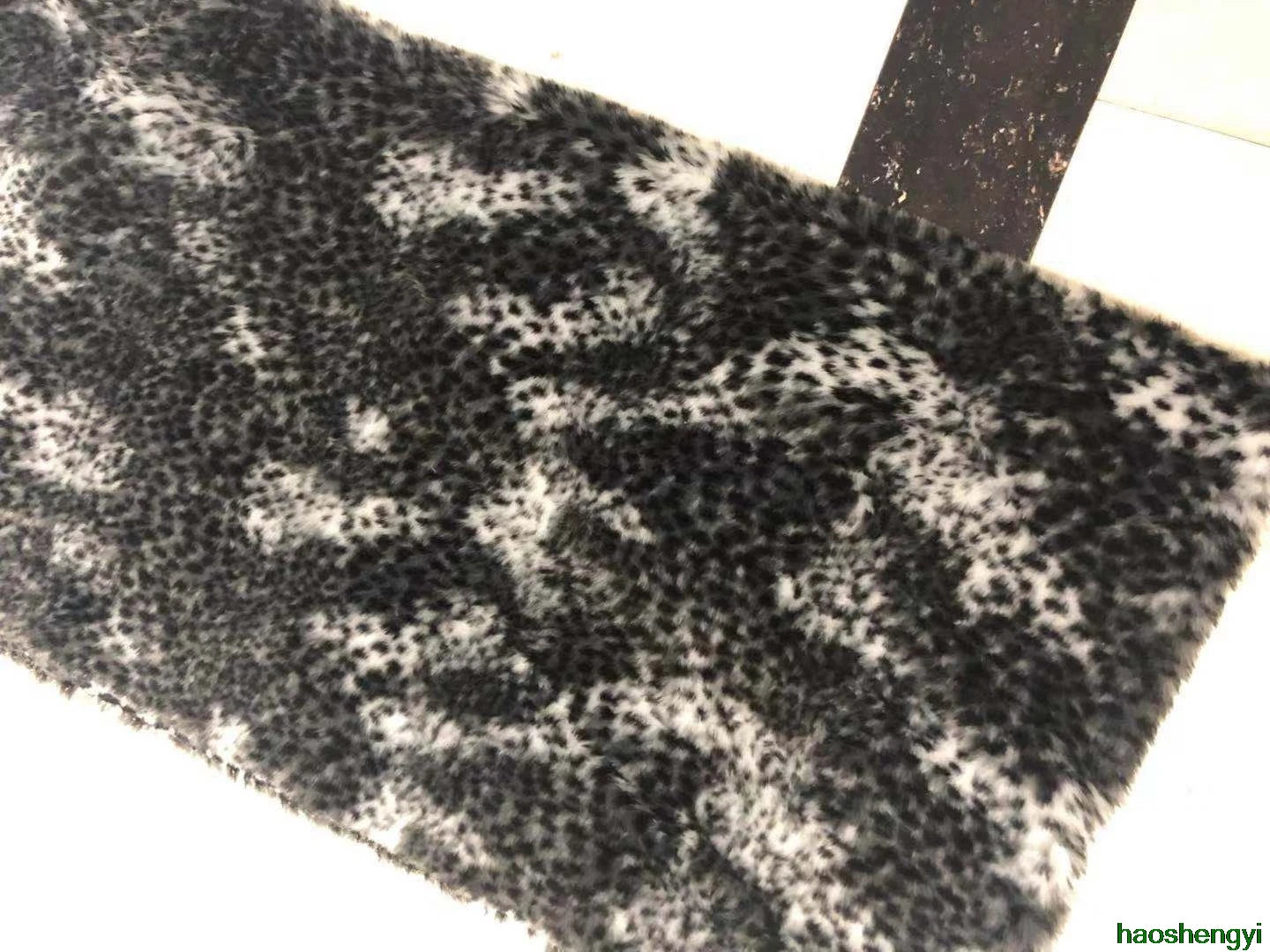 Half Meter Price 2cm Leopard Plush Faux Fur Fabric, Imitation Fur Clothing Fabric