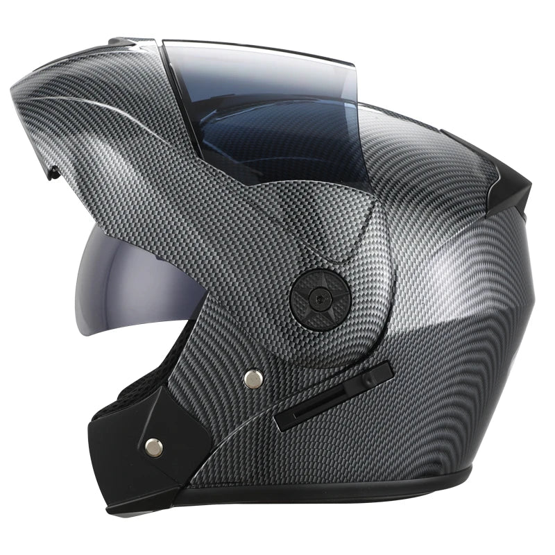 2 Gifts Unisex Racing Motorcycle Helmets Modular Dual Lens Motocross Helmet Full Face Safe Helmet Flip Up Cascos Para Moto Kask