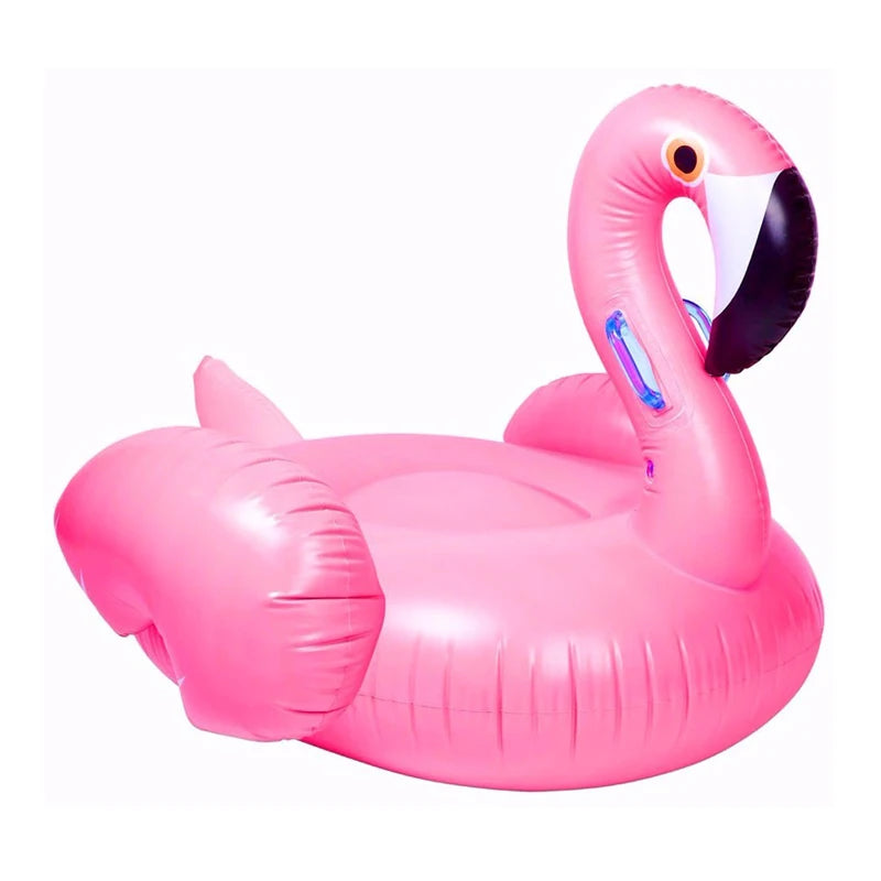 Inflatable Flamingo Swimming Pool Float Summer Island Giant Ride on Swan Swimming Lifebuoy Lounge Inflatable Pool Toy Raft