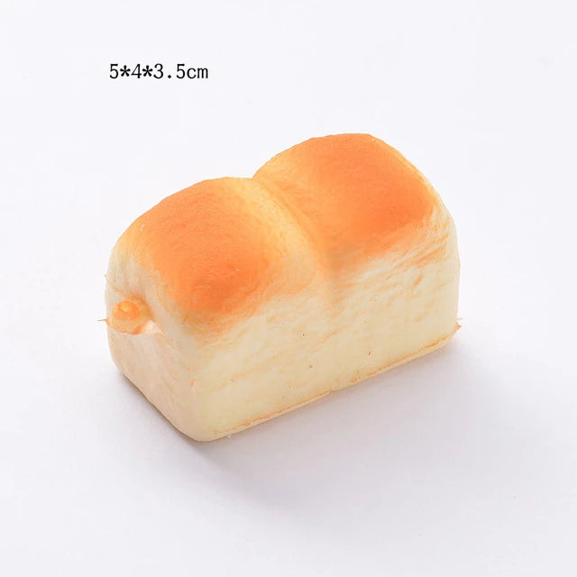 Squishy Food Creative Simulation Bread Toast Donuts Slow Rising Squeeze Stress Relief Toys Spoof Tease People Desktop Decoration