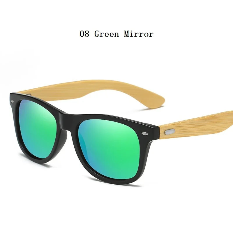 High-Quality Bamboo Wood Sunglasses Man Woman Classic Vintage Wooden Driving Male Sunglass Luxury Brand Designer Sun Glasses
