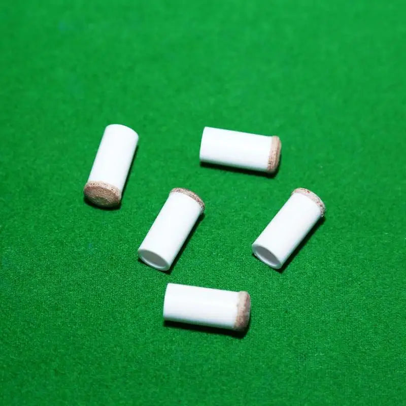 5Pcs Slip-On Pool Cue Tips Plastic Snooker Cue Ferrule Billiard Accessories for Billiards Fans Entertainment
