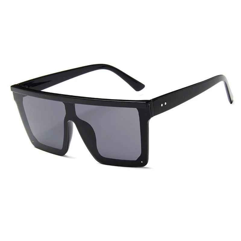 SHAUNA Flat Top Classic Square Sunglasses Woman Brand Designer Purple Mirror Coating Shades UV400