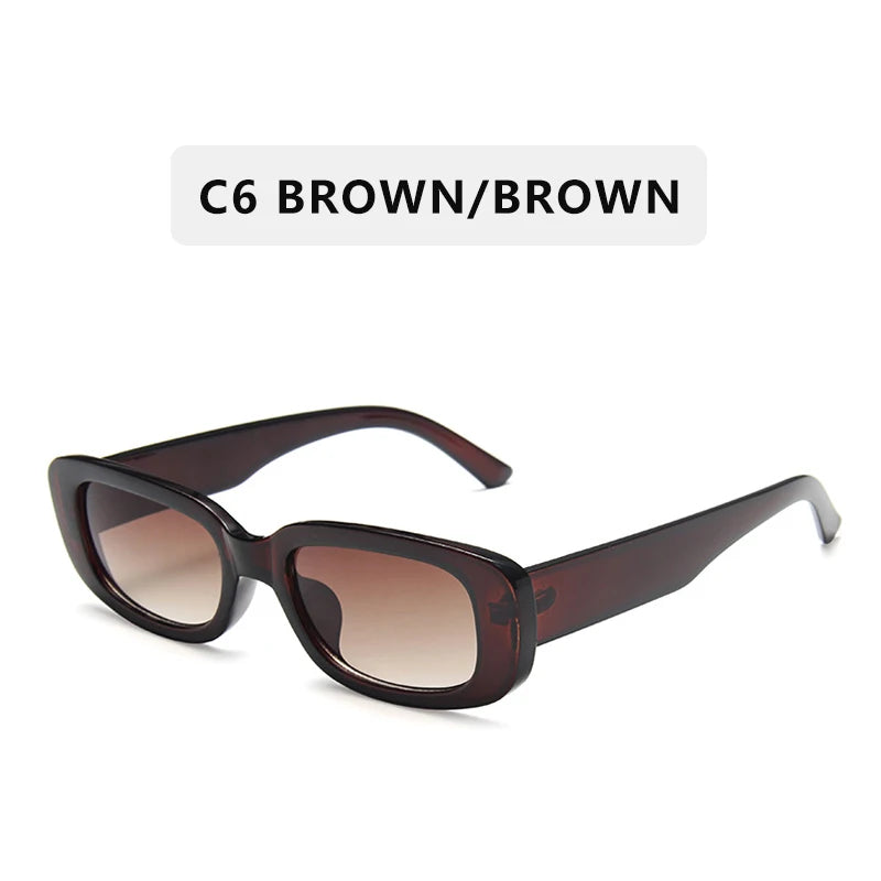 New Fashion Vintage Sunglasses Women Brand Designer Retro Sunglass Rectangle Sun Glasses Female UV400 Lens Eyewears