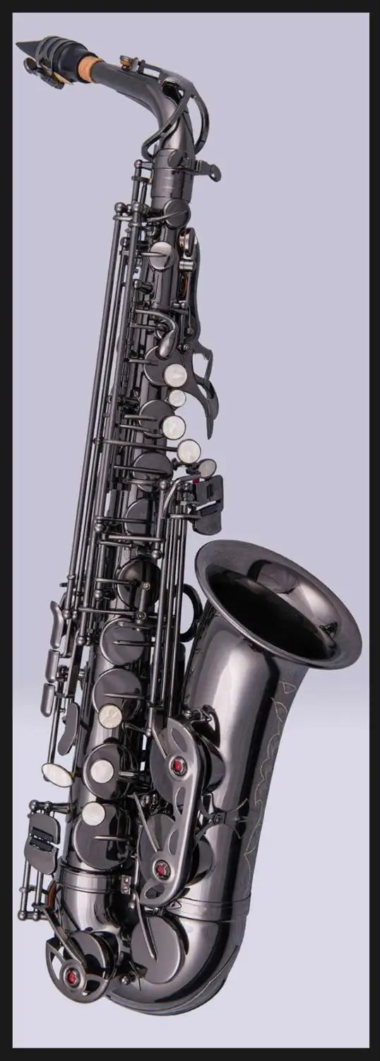 Il Belin Free Promotional Alto Saxophone E Flat Matte Black Musical Instruments Saxophone Professional Grade Encarved