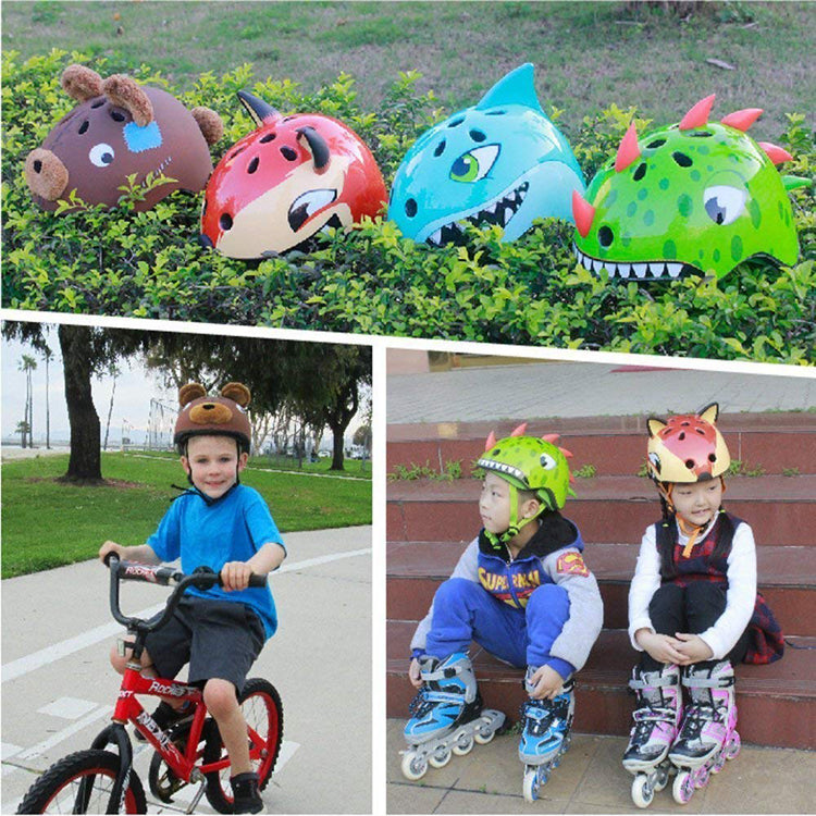 Cute 3D Cartoon PC Shell Helmets Bicycle Helmet Animal Helmet Protective Gear for Kids Children