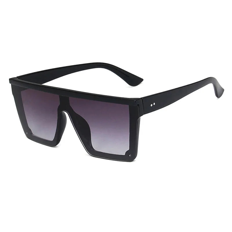 SHAUNA Flat Top Classic Square Sunglasses Woman Brand Designer Purple Mirror Coating Shades UV400
