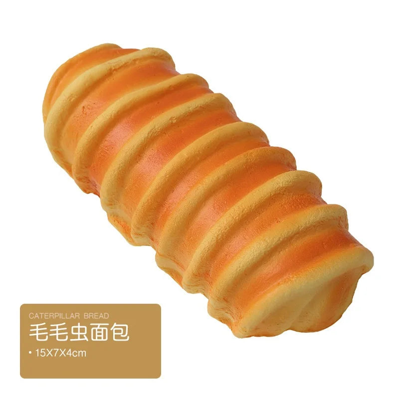 Toast Squishy Slow Rising Food Creative Simulation Bread Donuts Squeeze Stress Relief Kid Toys Spoof Tease People Desktop